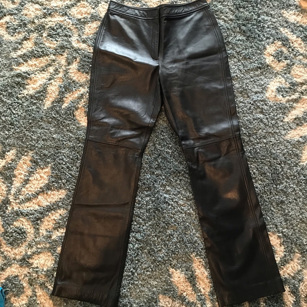 DKNY Never worn Leather Pants